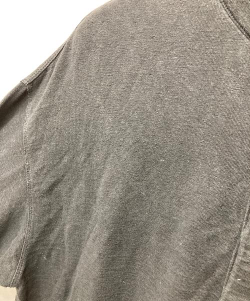 AURALEE（オーラリー）AURALEE (オーラリー) リネン混ヘンリーネックカットソー ブラック サイズ:3の古着・服飾アイテム