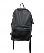 PIDピーアイディー）の古着「レザーリュック」｜ブラック