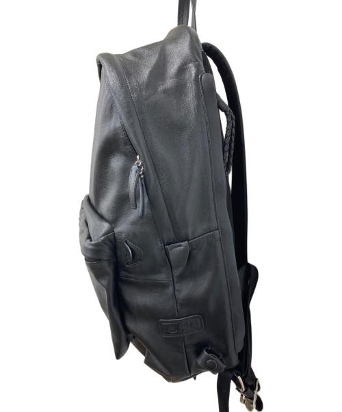 PID（ピーアイディー）Pid (ピーアイディー) レザーリュック ブラックの古着・服飾アイテム