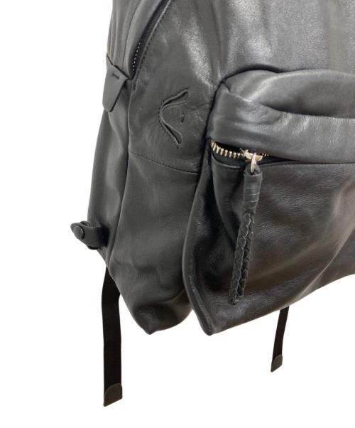 PID（ピーアイディー）Pid (ピーアイディー) レザーリュック ブラックの古着・服飾アイテム