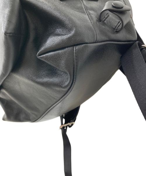 PID（ピーアイディー）Pid (ピーアイディー) レザーリュック ブラックの古着・服飾アイテム