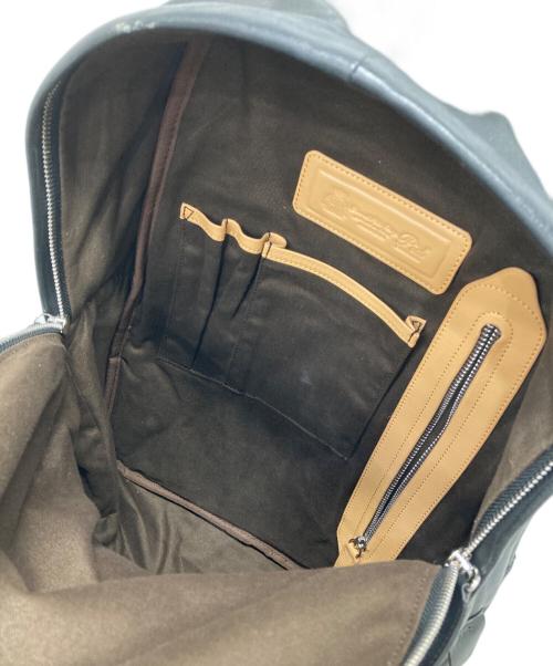 PID（ピーアイディー）Pid (ピーアイディー) レザーリュック ブラックの古着・服飾アイテム