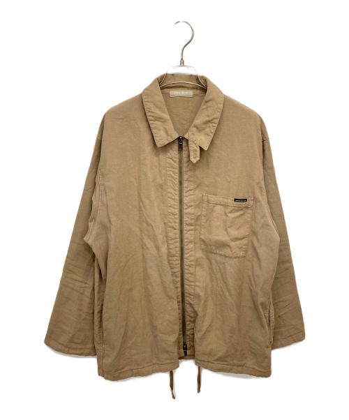 nestrobe confect（ネストローブ コンフェクト）nestrobe confect (ネストローブ コンフェクト) 近江晒 超撥水 ジップシャツ ベージュ サイズ:3の古着・服飾アイテム