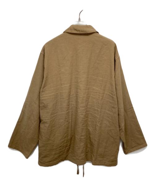 nestrobe confect（ネストローブ コンフェクト）nestrobe confect (ネストローブ コンフェクト) 近江晒 超撥水 ジップシャツ ベージュ サイズ:3の古着・服飾アイテム