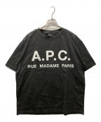 A.P.C.アーペーセー）の古着「オーバーサイズプリントTシャツ」｜ブラック