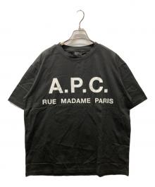 A.P.C.（アーペーセー）の古着「オーバーサイズプリントTシャツ」｜ブラック