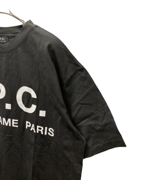 A.P.C.（アーペーセー）A.P.C. (アーペーセー) オーバーサイズプリントTシャツ ブラック サイズ:L 未使用品の古着・服飾アイテム