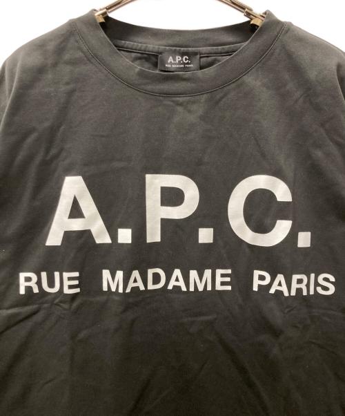 A.P.C.（アーペーセー）A.P.C. (アーペーセー) オーバーサイズプリントTシャツ ブラック サイズ:L 未使用品の古着・服飾アイテム