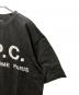 中古・古着 A.P.C. (アーペーセー) オーバーサイズプリントTシャツ ブラック サイズ:L 未使用品：9000円
