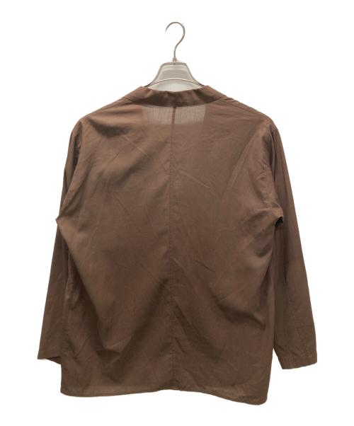 Spick and Span（スピック＆スパン）Spick and Span (スピック＆スパン) シアーコットンツイルルーズジャケット ブラウン サイズ:FREEの古着・服飾アイテム