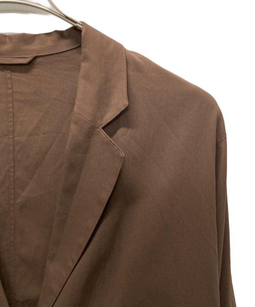 Spick and Span（スピック＆スパン）Spick and Span (スピック＆スパン) シアーコットンツイルルーズジャケット ブラウン サイズ:FREEの古着・服飾アイテム