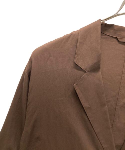 Spick and Span（スピック＆スパン）Spick and Span (スピック＆スパン) シアーコットンツイルルーズジャケット ブラウン サイズ:FREEの古着・服飾アイテム