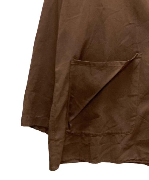 Spick and Span（スピック＆スパン）Spick and Span (スピック＆スパン) シアーコットンツイルルーズジャケット ブラウン サイズ:FREEの古着・服飾アイテム