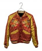 HOUSE OF BLUESハウスオブブルース）の古着「リバーシブル別珍スカジャン」｜ブラウン×ブラック