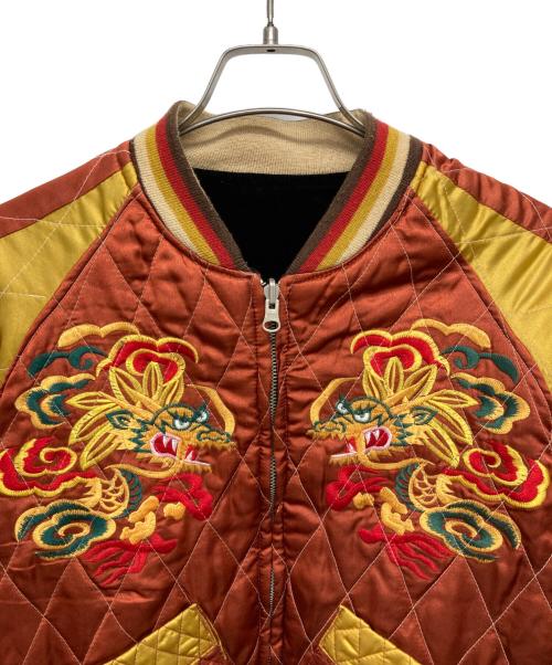 HOUSE OF BLUES（ハウスオブブルース）House of Blues (ハウスオブブルース) リバーシブル別珍スカジャン ブラウン×ブラック サイズ:40Rの古着・服飾アイテム