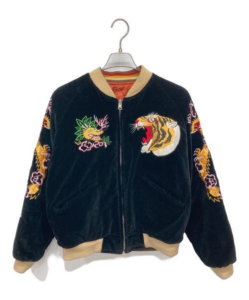 HOUSE OF BLUES（ハウスオブブルース）House of Blues (ハウスオブブルース) リバーシブル別珍スカジャン ブラウン×ブラック サイズ:40Rの古着・服飾アイテム