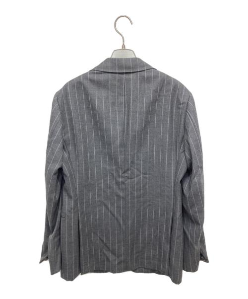 RING JACKET（リングジャケット）RING JACKET (リングジャケット) 3Bストライプセットアップ グレー サイズ:48の古着・服飾アイテム