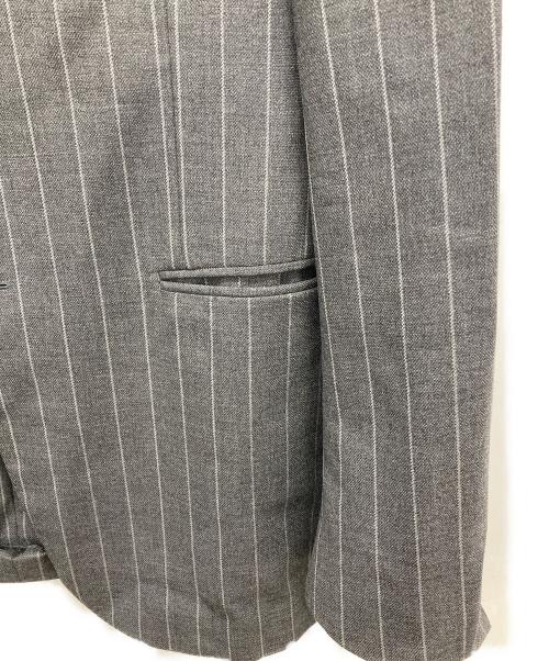 RING JACKET（リングジャケット）RING JACKET (リングジャケット) 3Bストライプセットアップ グレー サイズ:48の古着・服飾アイテム