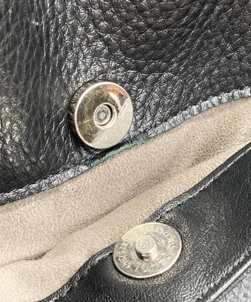 PELLE MORBIDA（ペッレモルビダ）PELLE MORBIDA (ペッレモルビダ) レザートートバッグ ブラックの古着・服飾アイテム