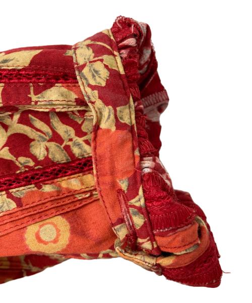 PINK HOUSE（ピンクハウス）PINK HOUSE (ピンクハウス) リボン付花柄ロングワンピース レッド サイズ:記載なしの古着・服飾アイテム