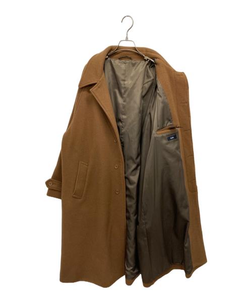 SHIPS（シップス）SHIPS (シップス) ウールメルトンロングコート ブラウン サイズ:Lの古着・服飾アイテム
