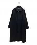MAISON SPECIALメゾンスペシャル）の古着「Super170s Prime-Over Melton Balmachan Coat」｜ブラック