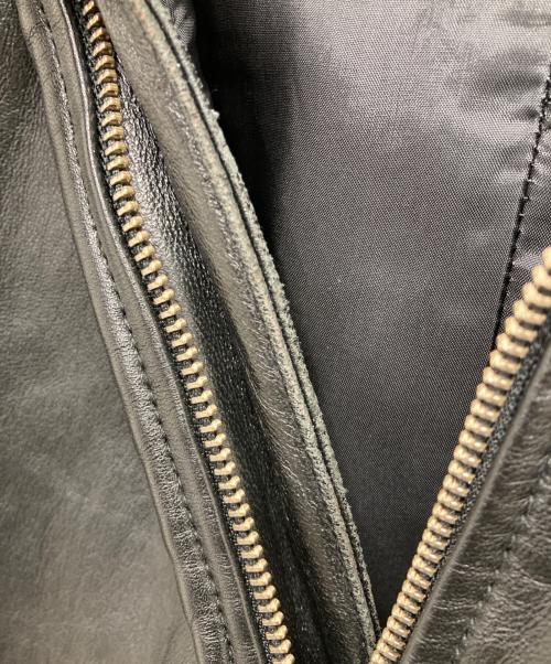 UNITED TOKYO（ユナイテッドトーキョー）UNITED TOKYO (ユナイテッドトーキョー) ラムレザーハイネックフードブルゾン ブラック サイズ:１の古着・服飾アイテム