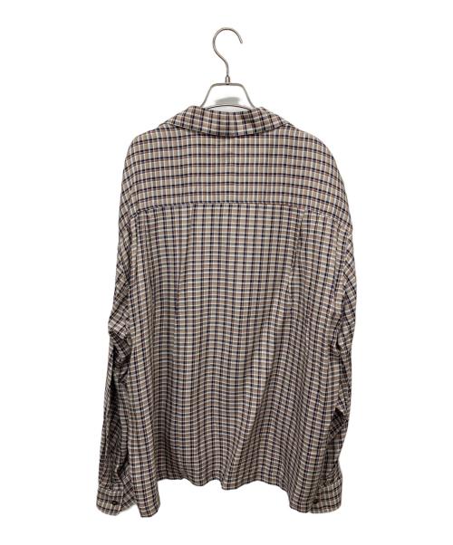 Name.（ネーム）Name. (ネーム) レーヨンチェックシャツ ベージュ サイズ:1の古着・服飾アイテム