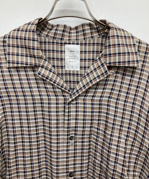 Name.（ネーム）Name. (ネーム) レーヨンチェックシャツ ベージュ サイズ:1の古着・服飾アイテム