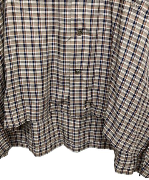 Name.（ネーム）Name. (ネーム) レーヨンチェックシャツ ベージュ サイズ:1の古着・服飾アイテム