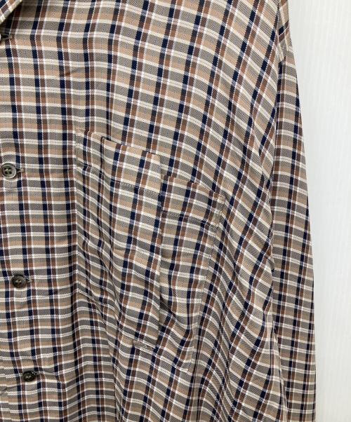Name.（ネーム）Name. (ネーム) レーヨンチェックシャツ ベージュ サイズ:1の古着・服飾アイテム