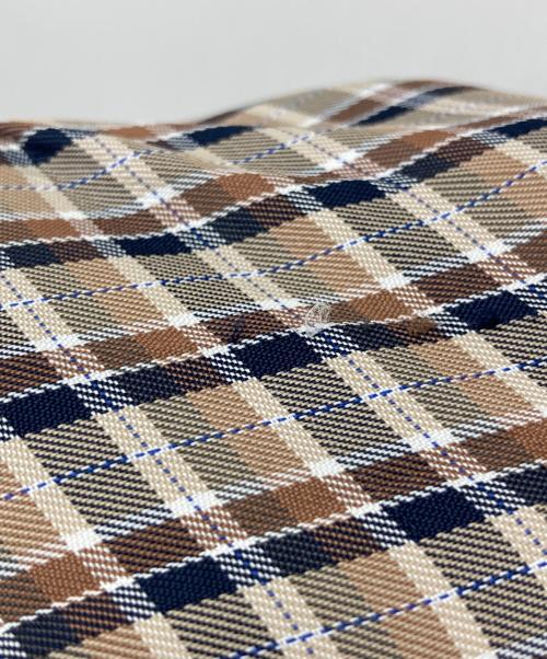 Name.（ネーム）Name. (ネーム) レーヨンチェックシャツ ベージュ サイズ:1の古着・服飾アイテム