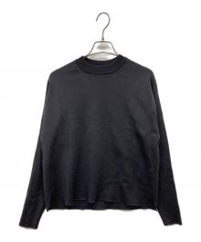 BATONER（バトナ―）の古着「32G SMOOTH WOOL CREW NECK」｜ブラック