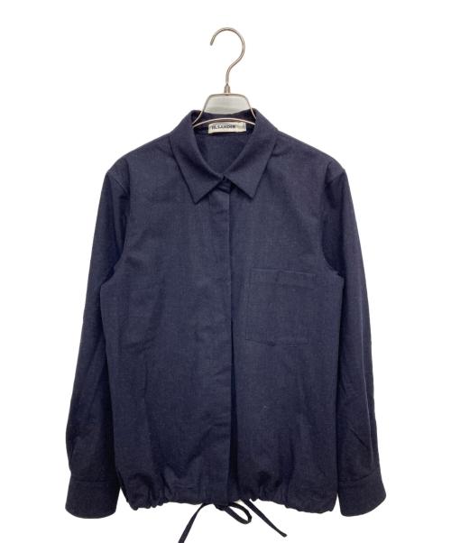 JIL SANDER（ジルサンダー）JIL SANDER (ジルサンダー) シャツジャケット ネイビー サイズ:34の古着・服飾アイテム