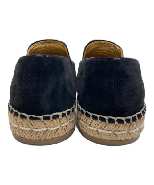 PRADA（プラダ）PRADA (プラダ) スウェードエスパドリーユ ブラック サイズ:36　1/2の古着・服飾アイテム