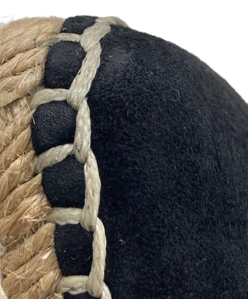 PRADA（プラダ）PRADA (プラダ) スウェードエスパドリーユ ブラック サイズ:36　1/2の古着・服飾アイテム