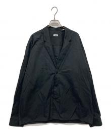 H BEAUTY&YOUTH（エイチ ビューティー&ユース）の古着「ハイカウントツイル ニドム テーラードシャツジャケット」｜ブラック