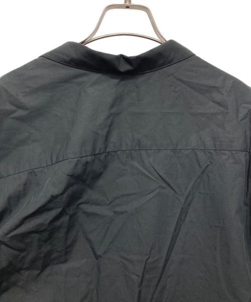 H BEAUTY&YOUTH（エイチ ビューティー&ユース）H BEAUTY&YOUTH (エイチ ビューティー&ユース) ハイカウントツイル ニドム テーラードシャツジャケット ブラック サイズ:Fの古着・服飾アイテム