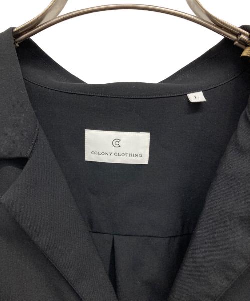 colony clothing（コロニークロージング）COLONY CLOTHING (コロニークロージング) オープンカラーシャツ ブラック サイズ:Lの古着・服飾アイテム