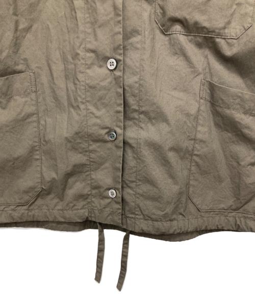 Midi-Umi（ミディウミ）Midi-Umi (ミディウミ) フーデッド ショートシャツ ブラウン サイズ:表記無しの古着・服飾アイテム