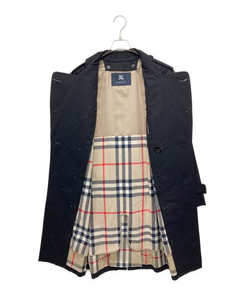 BURBERRY LONDON（バーバリーロンドン）BURBERRY LONDON (バーバリーロンドン) 裏ノヴァチェックライナー付トレンチコート ブラック サイズ:Lの古着・服飾アイテム