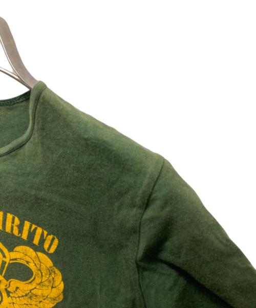 BALENCIAGA（バレンシアガ）BALENCIAGA (バレンシアガ) SANTO SPIRITOプリントTシャツ グリーン サイズ:Sの古着・服飾アイテム