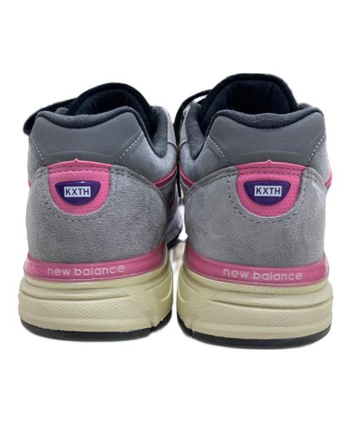 NEW BALANCE（ニューバランス）NEW BALANCE (ニューバランス) KITH (キス) M990V4 グレー×ピンク サイズ:28の古着・服飾アイテム