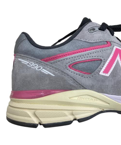 NEW BALANCE（ニューバランス）NEW BALANCE (ニューバランス) KITH (キス) M990V4 グレー×ピンク サイズ:28の古着・服飾アイテム