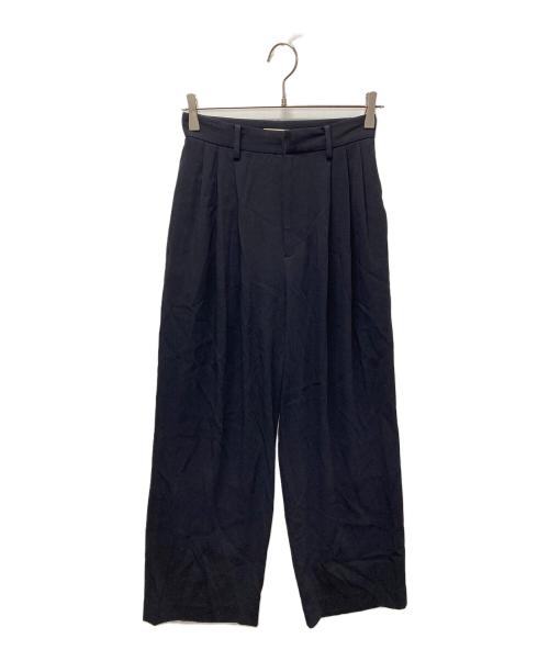 Plage（プラージュ）Plage (プラージュ) Georgette Tuck パンツ ネイビー サイズ:SIZE 36の古着・服飾アイテム