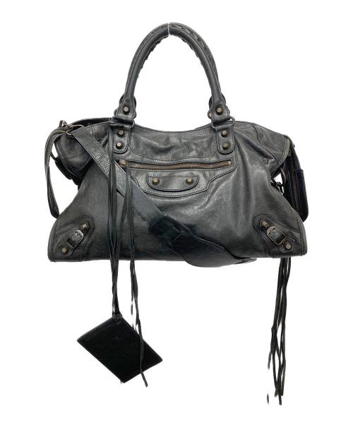 BALENCIAGA（バレンシアガ）BALENCIAGA (バレンシアガ) ザ シティー/ハンドバッグ ブラックの古着・服飾アイテム