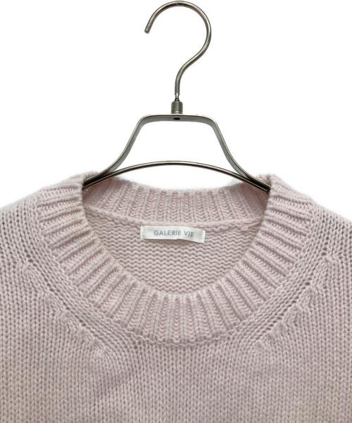 GALERIE VIE（ギャルリーヴィー）GALERIE VIE (ギャルリーヴィー) ファインウール クルーネックプルオーバー ピンク サイズ:Sの古着・服飾アイテム