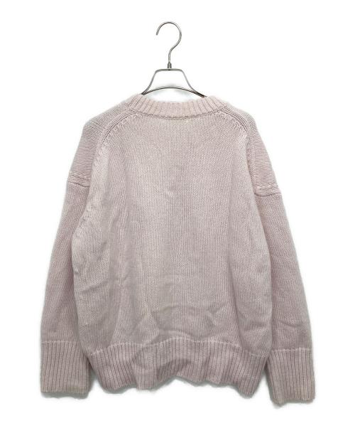 GALERIE VIE（ギャルリーヴィー）GALERIE VIE (ギャルリーヴィー) ファインウール クルーネックプルオーバー ピンク サイズ:Sの古着・服飾アイテム