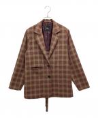 Cen.セン）の古着「バックオープンジャケット」｜ブラウン