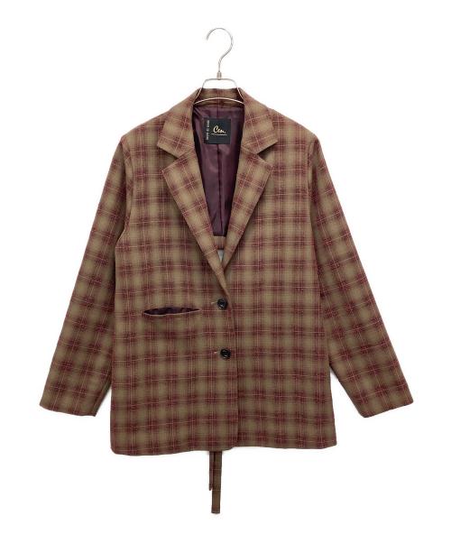 Cen.（セン）Cen. (セン) バックオープンジャケット ブラウン サイズ:Fの古着・服飾アイテム